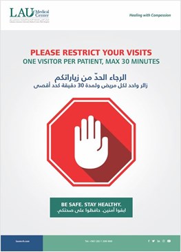 PLEASE RESTRICT YOUR VISITS