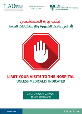 Limit your visits to the hospital
