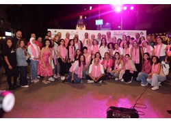 Achrafieh glowed in pink, celebrating strength, resilience, and hope. 