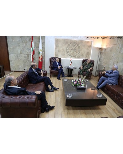 LAU Medical Center-Rizk Hospital's Visit to General Joseph Aoun, the Lebanese Armed Forces Commander